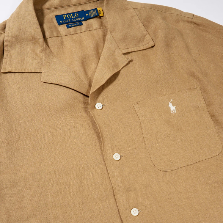 ラルフ ローレン]クラシックフィット リネン キャンプ シャツ / RALPH