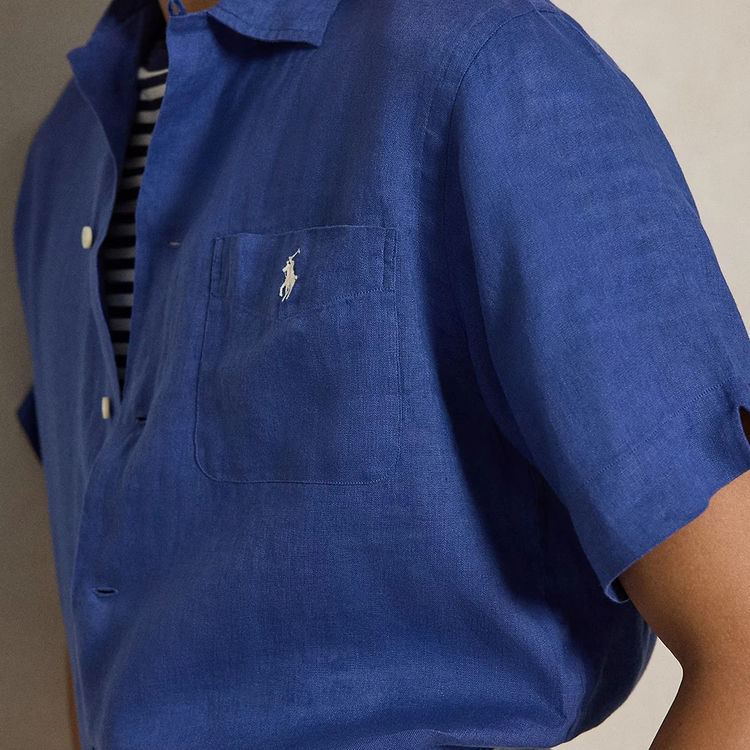 ラルフ ローレン]クラシックフィット リネン キャンプ シャツ / RALPH