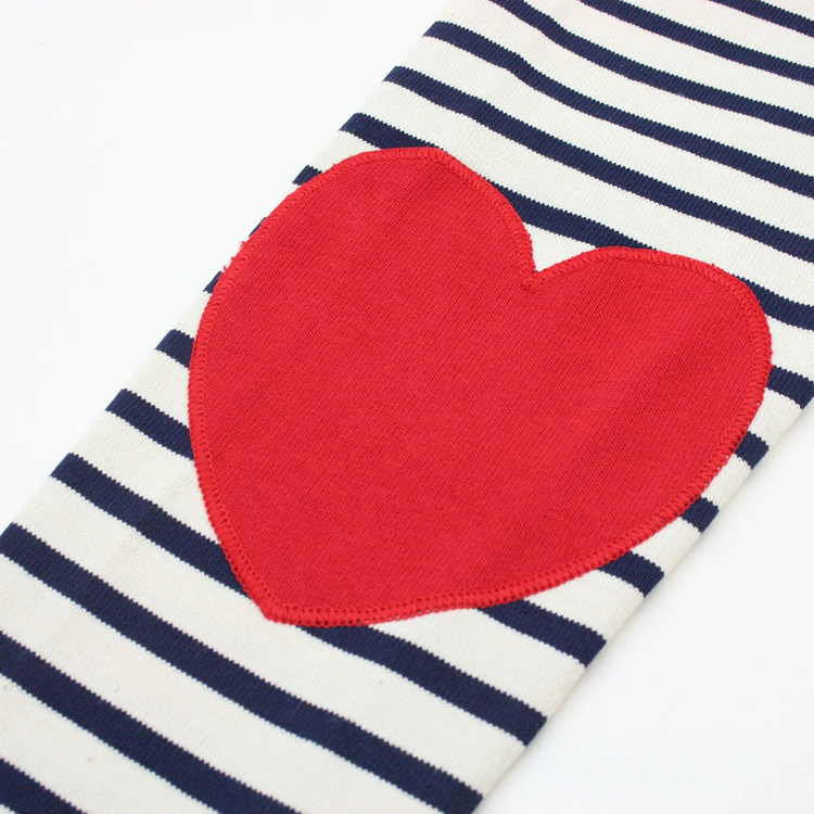 セントジェームス　ウェッソン　ハートエルボーパッチ　ネイビー　T4　カットソー saint james ハートのエルボーパッチがかわいいウエッソン生地の