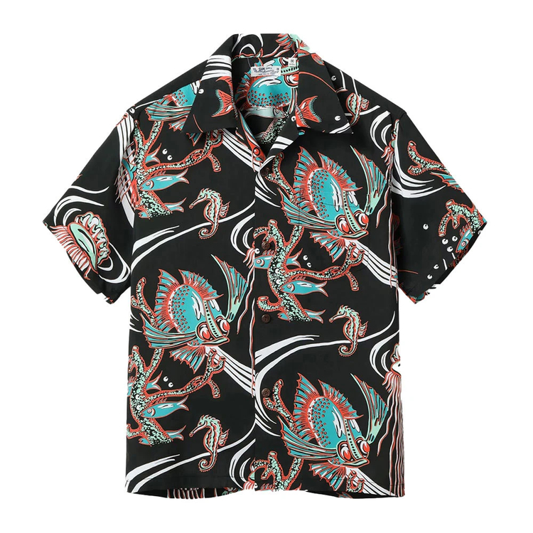 SUN SURF(サンサーフ) |レーヨンハワイアンシャツ ”バグ・アイド・フィッシュ”
