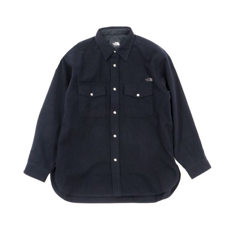 ザ・ノース・フェイス]ロングスリーブウッドランドウールシャツ