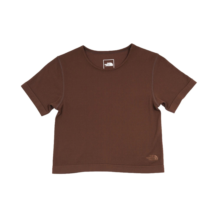 shury ブラウン 半袖Tシャツ ザ・ノース・フェイス]GARリブショートスリーブTシャツ / THE NORTH