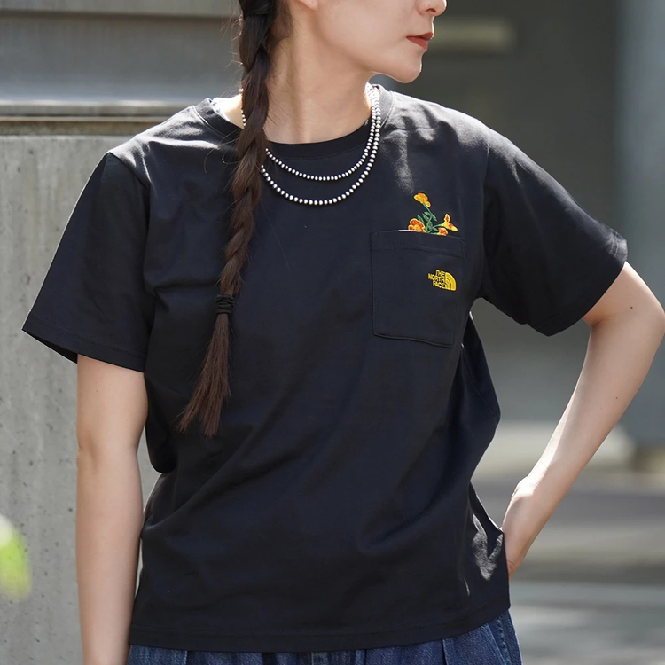 ザ・ノース・フェイス]ショートスリーブフラッシュドライフラワーロゴ