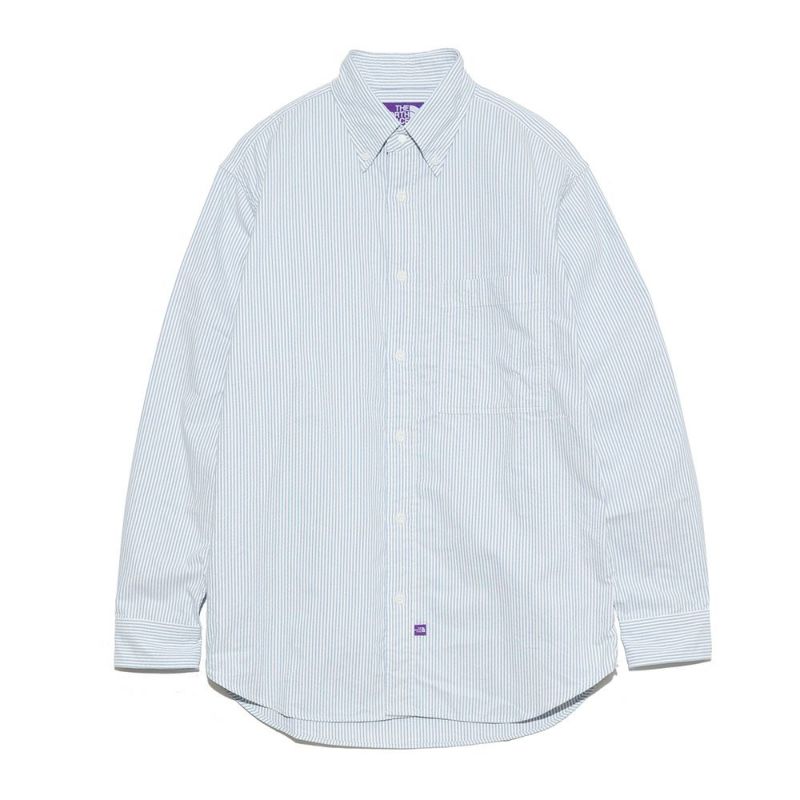 ノースフェイス パープルレーベル ボタンダウン ストライプ フィールドシャツ S THE NORTH FACE PURPLE LABEL (ザ ノースフェイス パープル