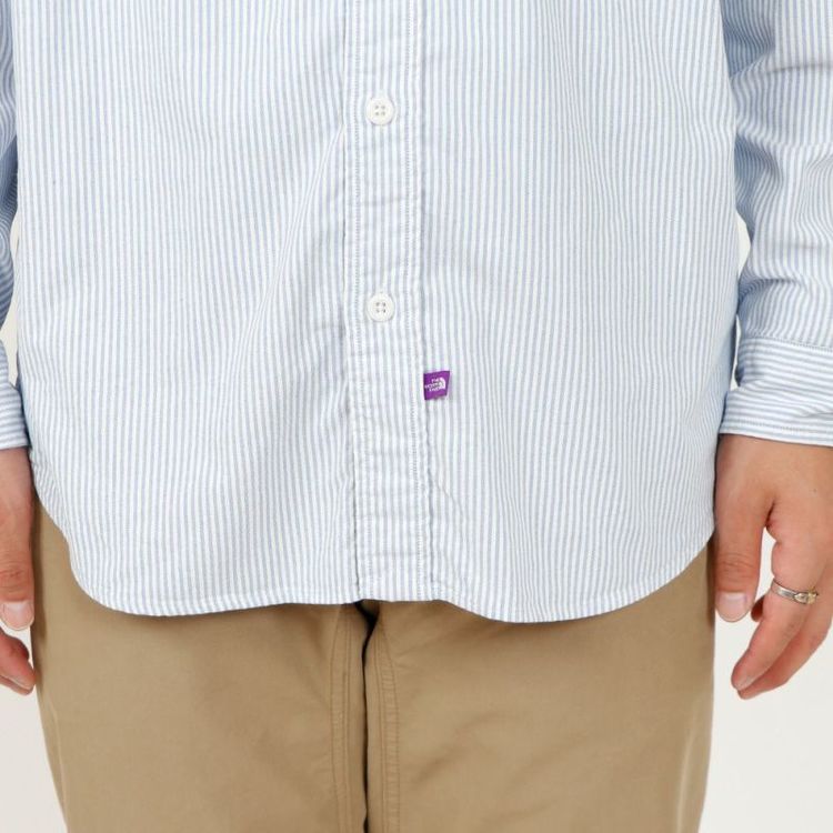 ザ・ノース・フェイス パープルレーベル]ボタンダウン ストライプ