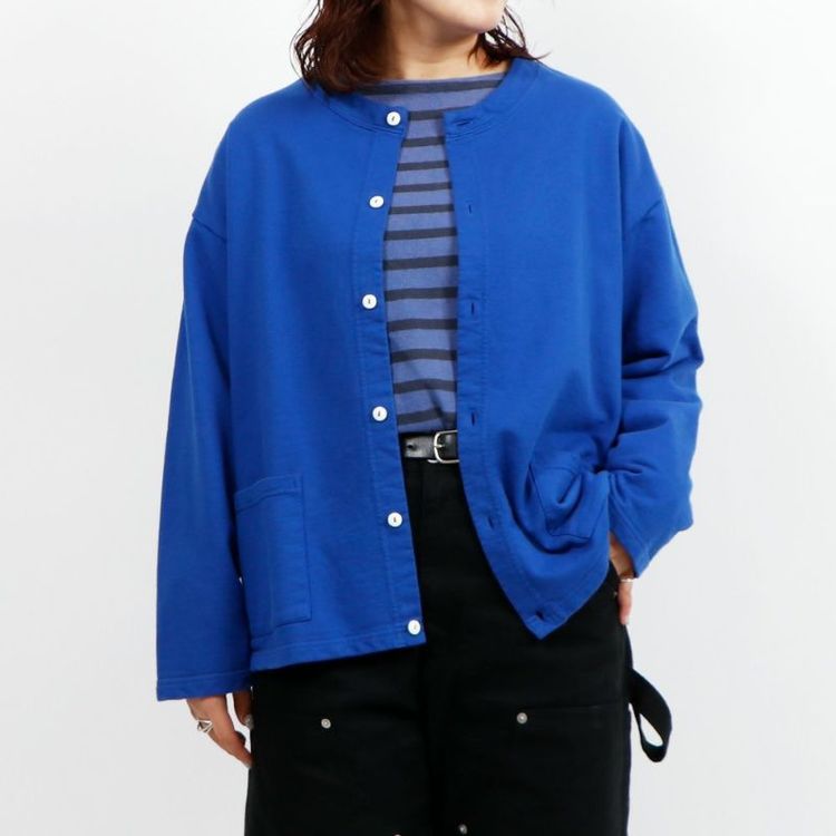 ワラワラスポーツ]ウィメンズスウェットラウンドネックカーディガン