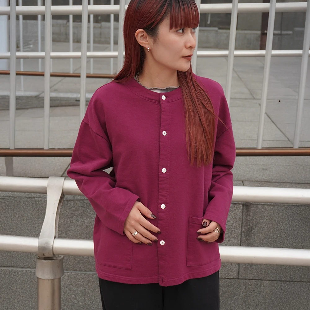 ワラワラスポーツ]ウィメンズ スウェットラウンドネックカーディガン