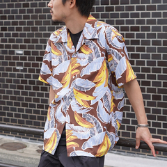 Duke Kahanamoku(デュークカハナモク) |[デュークカハナモク]クールマックスハワイアンシャツ ”バナナリーフ”