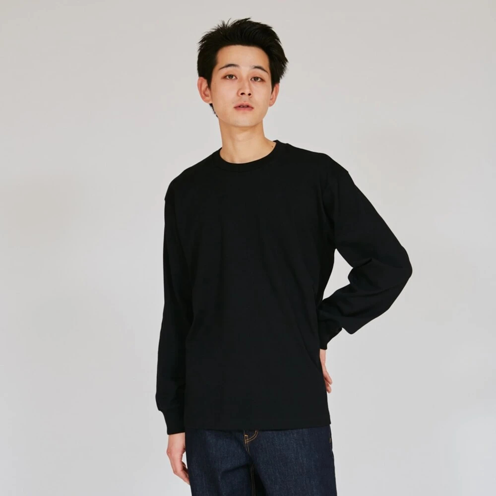 ヘインズ]1P KUROクルーネックロングスリーブティーシャツ / Hanes