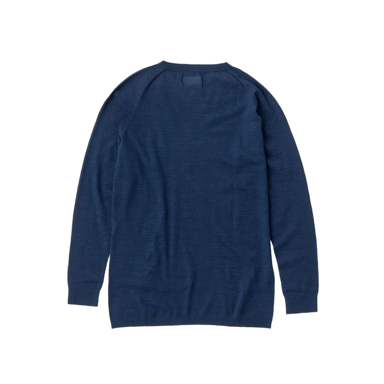 ニュートラルワークス.]ベーシックミッドウールロングスリーブクルー