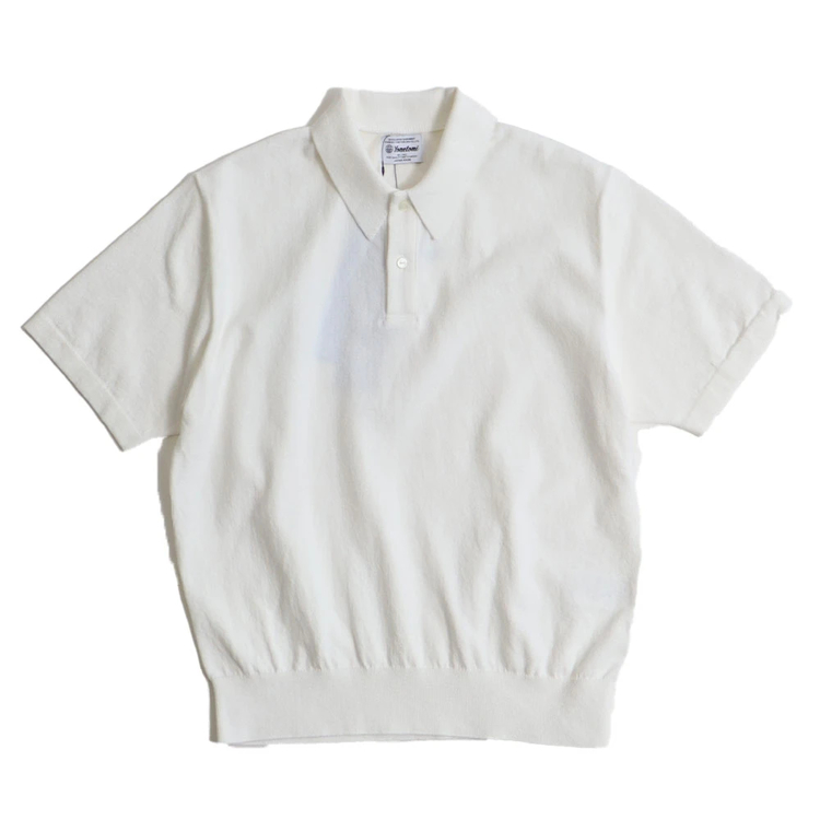 Yonetomi(ヨネトミ) |[Yonetomi / ヨネトミ]  LIGHT WAVE COTTON KNIT POLO / ライトウェーブコットンニットポロ