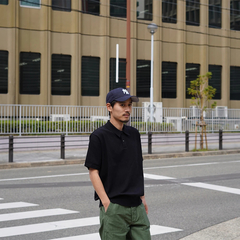 Yonetomi(ヨネトミ) |[Yonetomi / ヨネトミ]  LIGHT WAVE COTTON KNIT POLO / ライトウェーブコットンニットポロ