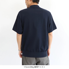 Yonetomi(ヨネトミ) |[Yonetomi / ヨネトミ]  LIGHT WAVE COTTON KNIT POLO / ライトウェーブコットンニットポロ