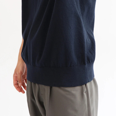 Yonetomi(ヨネトミ) |[Yonetomi / ヨネトミ]  LIGHT WAVE COTTON KNIT POLO / ライトウェーブコットンニットポロ