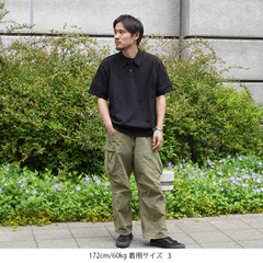 Yonetomi(ヨネトミ) |[Yonetomi / ヨネトミ]  LIGHT WAVE COTTON KNIT POLO / ライトウェーブコットンニットポロ