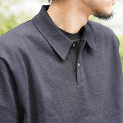 Yonetomi(ヨネトミ) |[Yonetomi / ヨネトミ]  LIGHT WAVE COTTON KNIT POLO / ライトウェーブコットンニットポロ