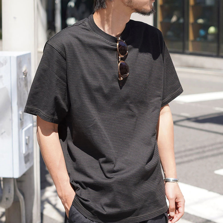 Yonetomi(ヨネトミ) |[ヨネトミ]【Limited Color】ニューベーシック ガーメントダイ ボーダーTシャツ