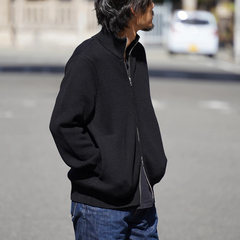 Yonetomi(ヨネトミ) |[ヨネトミ]エクストラファイン リブニット ブルゾン