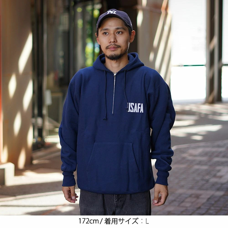 チャンピオン]リバースウィーブ ハーフジップスウェットシャツ