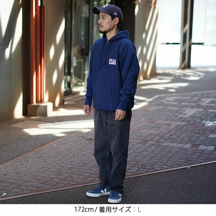 チャンピオン]リバースウィーブ ハーフジップスウェットシャツ