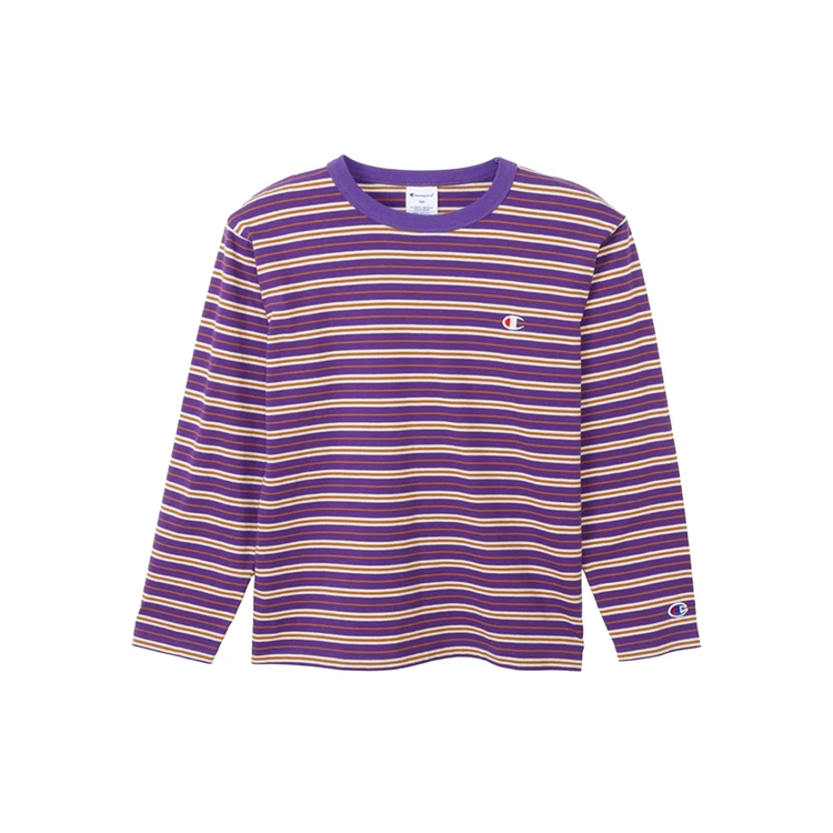 チャンピオン]ボーダー ロングスリーブTシャツ キッズ / Champion